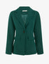 Blazer basique à épaulettes - Vert foncé - 1