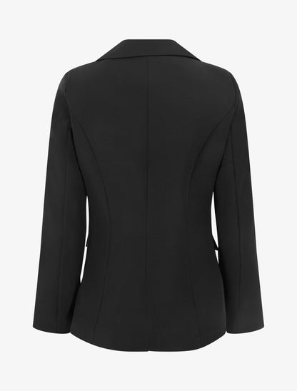 Blazer basique à épaulettes - Noir - 2