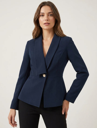 Blazer semplice con collo dritto stilizzato - Marina