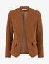Veste droite à épaulettes - Camel - 1