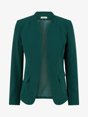 Veste droite à épaulettes - Vert sapin - 1