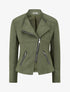 Veste style perfecto en suédine - Kaki - 1