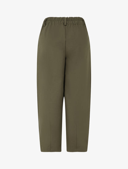 Pantalon uni à fermeture boutonnée - Kaki - 2