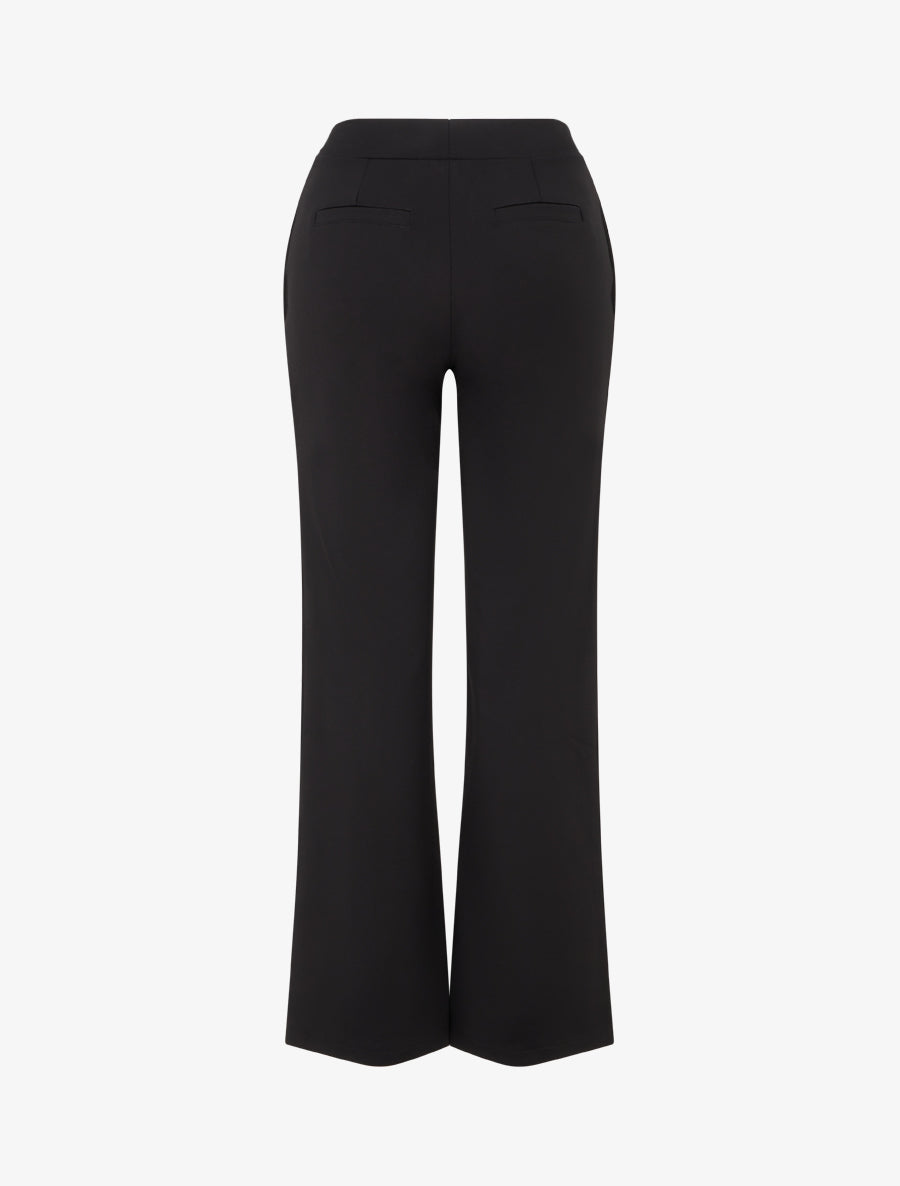 Pantalon uni coupe droite - Noir - 2