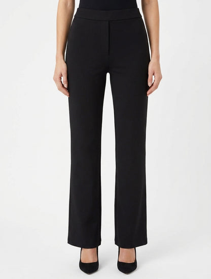 Pantalone tinta unita taglio dritto - Nero