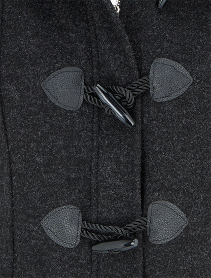 Duffle-coat uni à capuche - Gris anthracite - 3