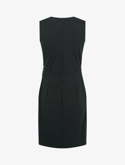 Robe sans manches style portefeuille - Noir - 2