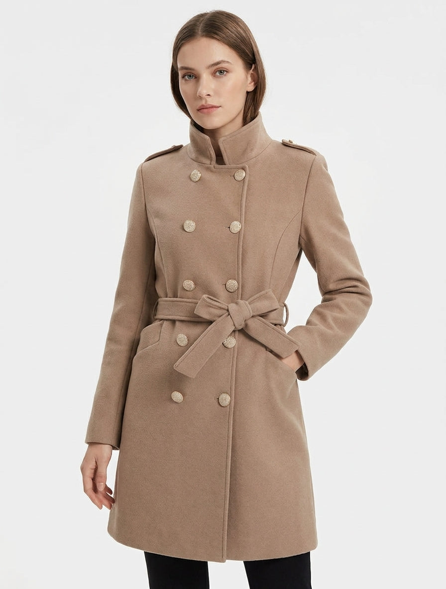 Cappotto stile ufficiale in misto lana - Chameau