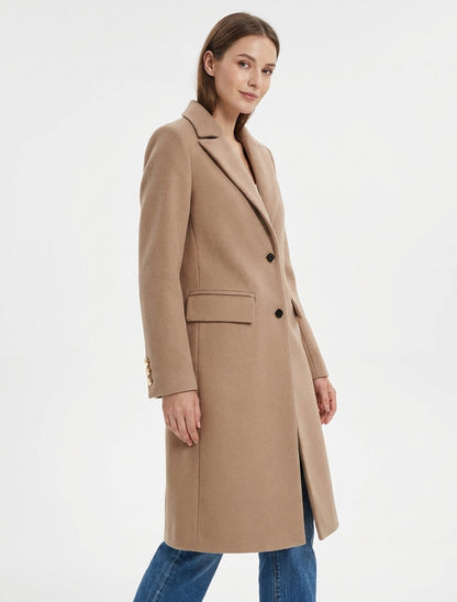 Cappotto lungo dritto classico - Chameau
