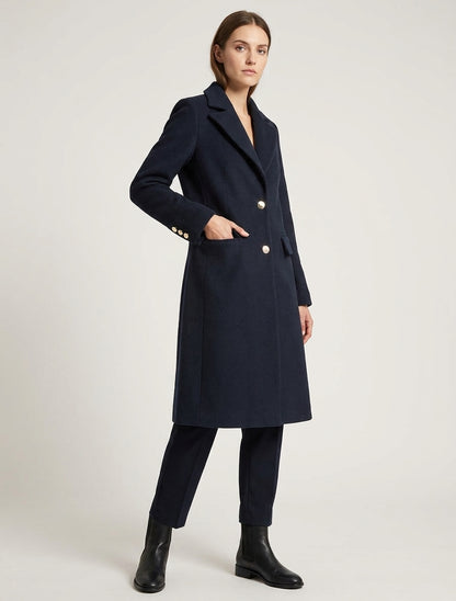 Cappotto lungo dritto classico - Marina