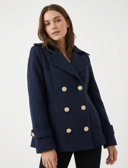 Cappotto dritto in misto lana - Marina