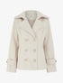 Caban droit en laine mélangée - Beige - 1