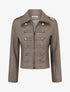 Veste simili style officier - Taupe - 1
