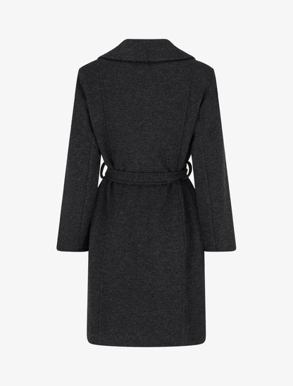 Manteau zippé col à revers - Gris anthracite - 2