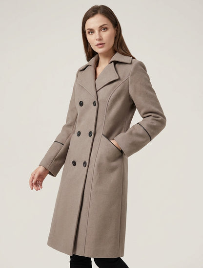 Cappotto lungo doppiopetto taglio dritto - Talpa