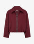 Bomber uni zippé - Bordeaux - 1