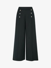 Pantalon pont coupe droite - Noir - 1