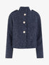 Veste courte duveuteuse et zippée - Marine - 1