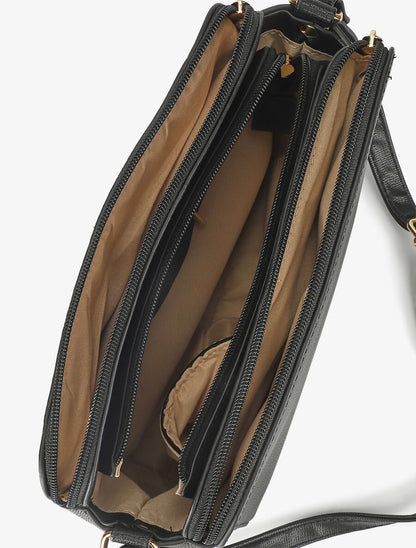 Sac besace Alison - Noir - 4