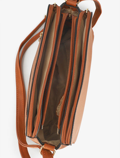 Sac besace Alison - Camel - 4