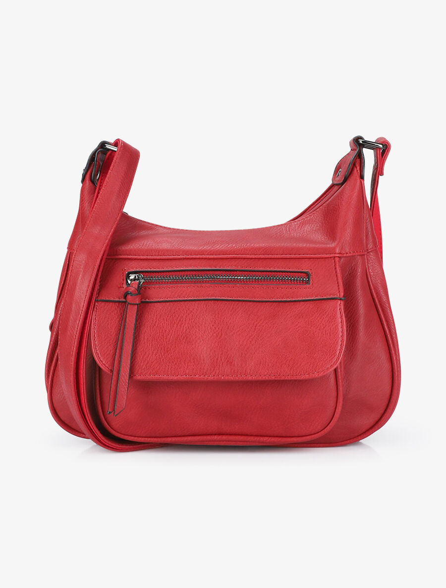Sac besace Valeria - Rouge - 1