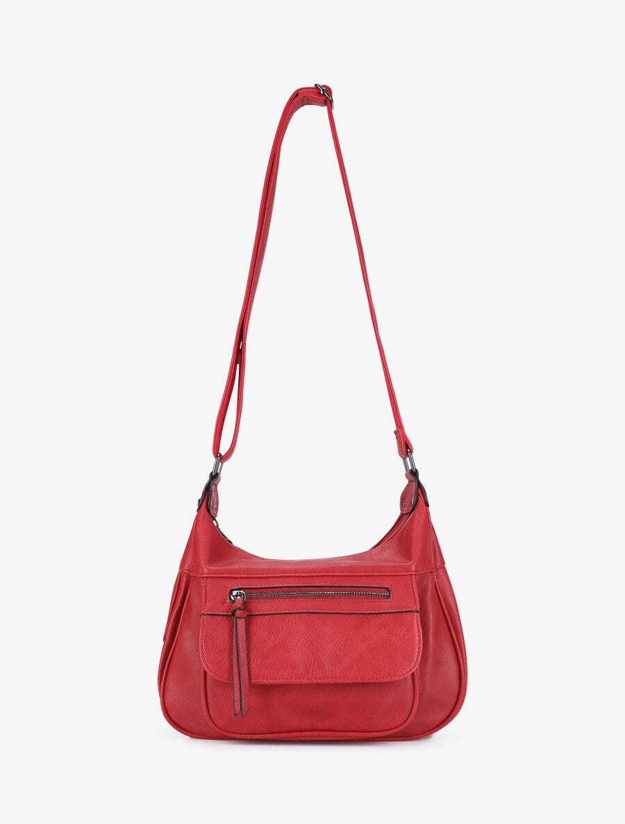 Sac besace Valeria - Rouge - 3