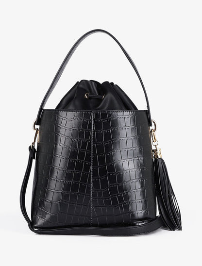 Sac seau Petra - Noir - 3