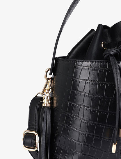Sac seau Petra - Noir - 4