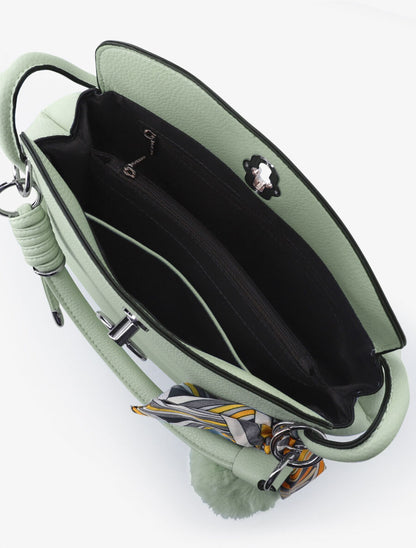 Sac bandoulière Andréa - Vert pistache - 4