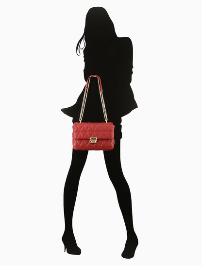 Sac besace Julie - Rouge foncé - 5