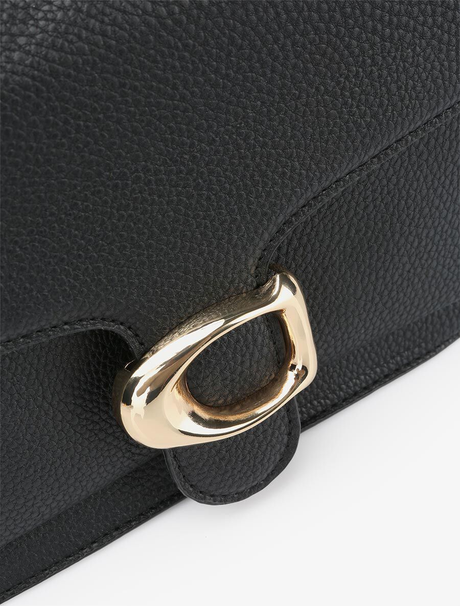Sac bandoulière Dominique - Noir - 4