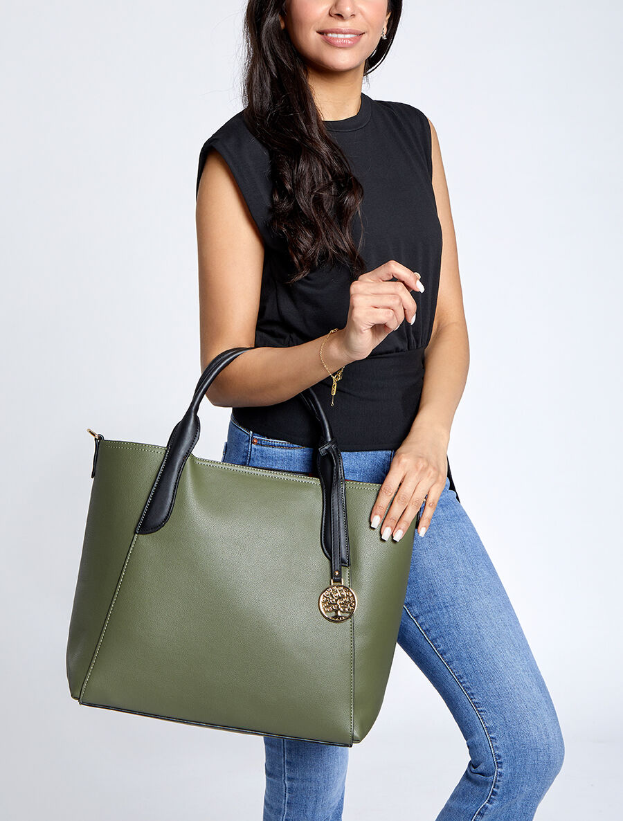 Sac cabas Judith - Kaki - 5