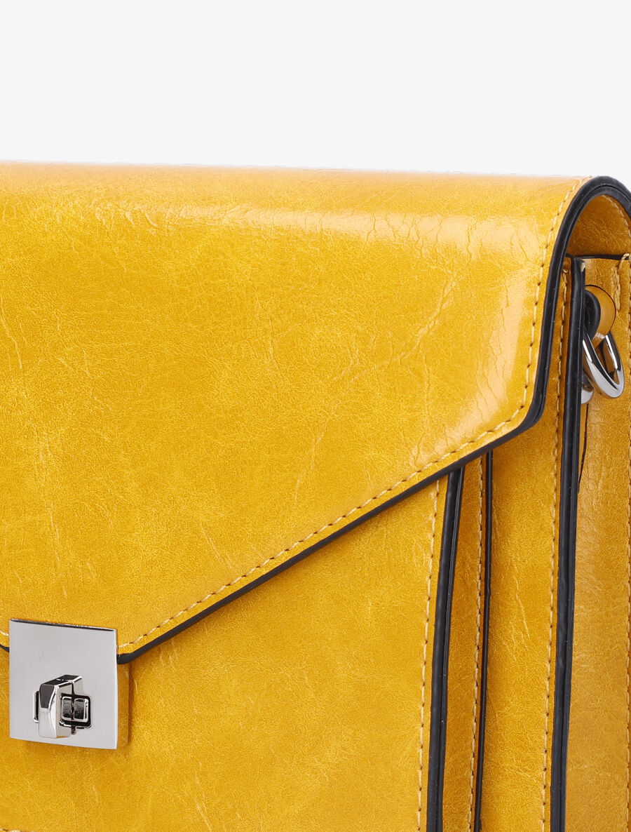 Sac besace Armelle - Jaune moutarde - 4