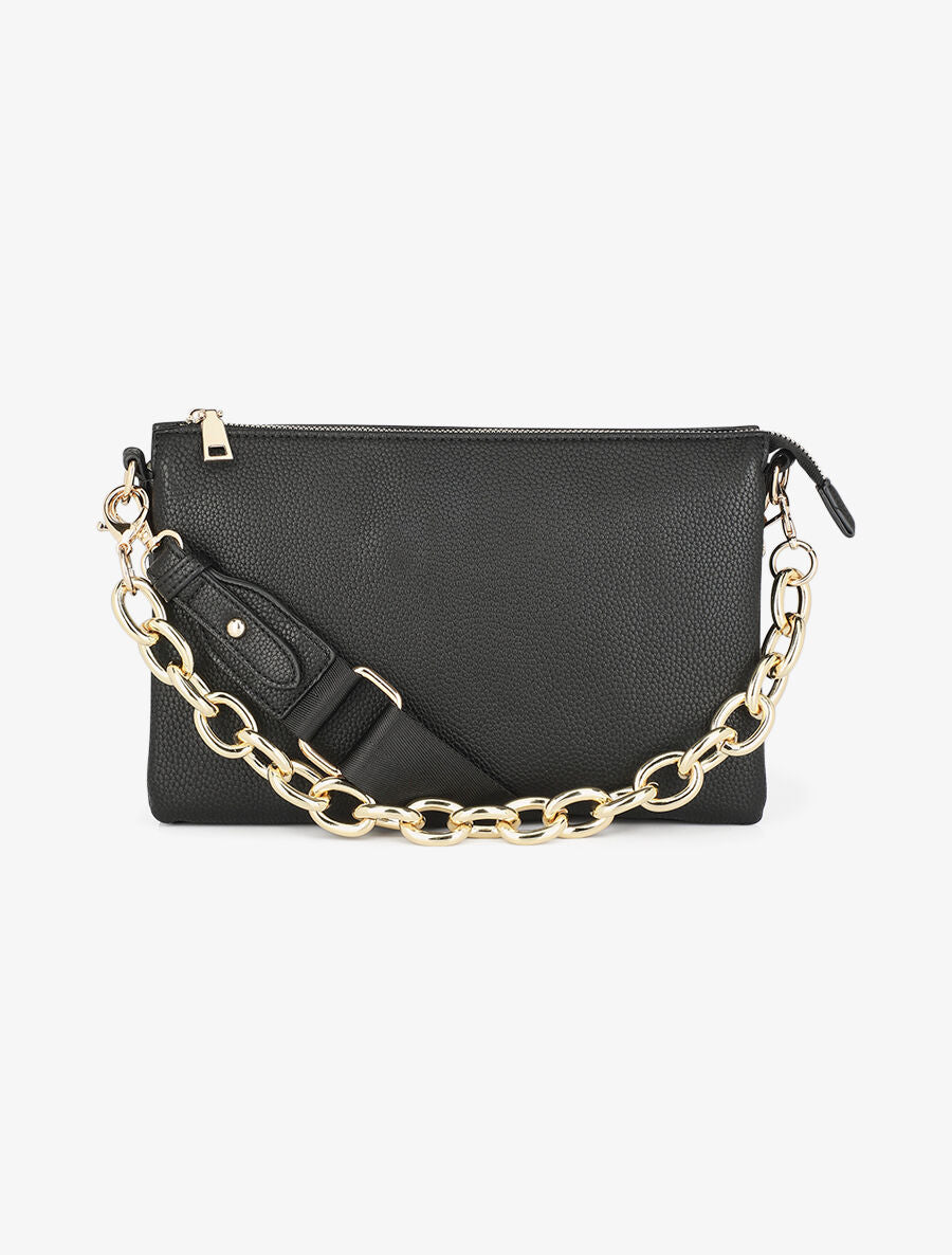 Sac besace Alana - Noir - 1