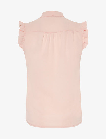 Blouse col à nouer - Rose pâle - 2