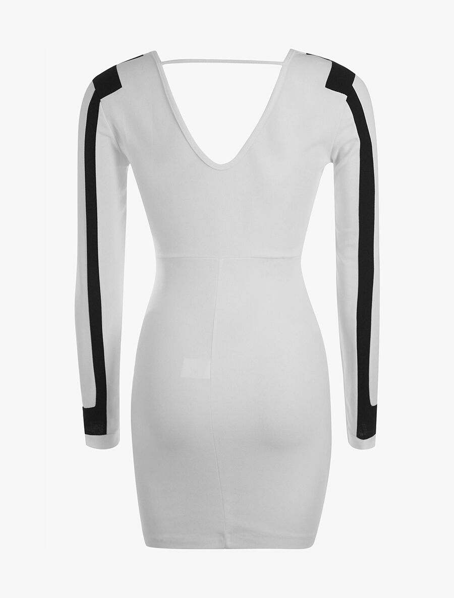 Robe graphique - blanc et noir - 2