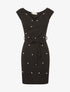 Robe perlée coeur-croisé - noir - 3