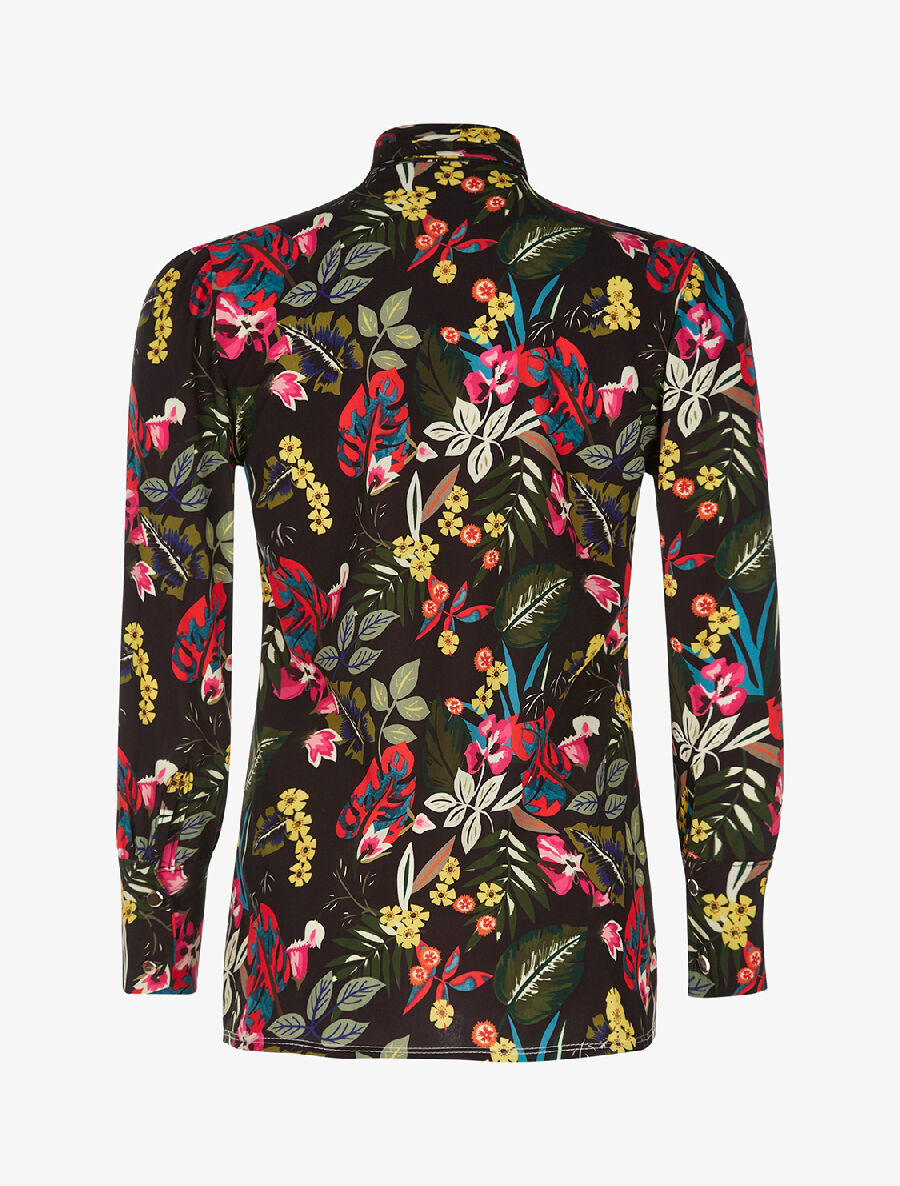 Blouse imprimée jungle - noir - 2