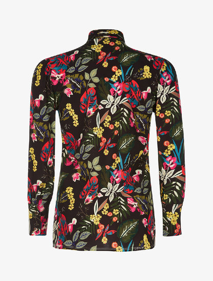 Blouse imprimée jungle - noir - 2