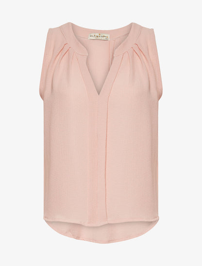 Débardeur ample en mousseline - rose - 3