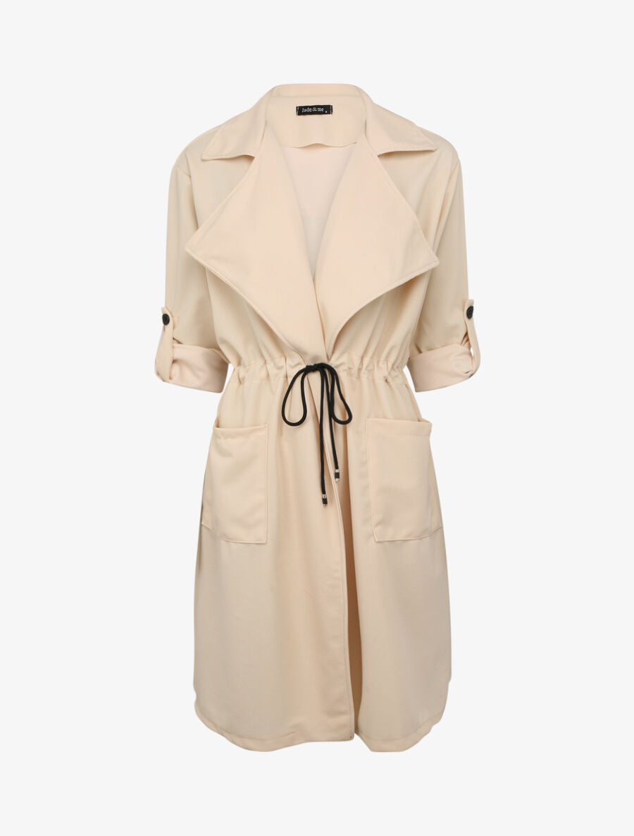 Trench fluide uni - Beige - 4