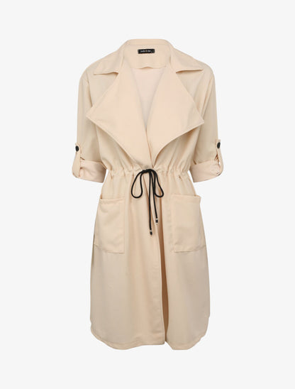 Trench fluide uni - Beige - 4