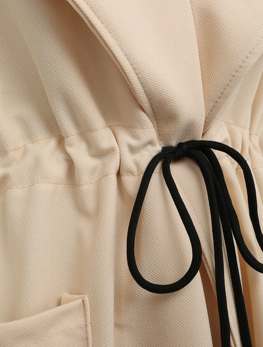 Trench fluide uni - Beige - 3