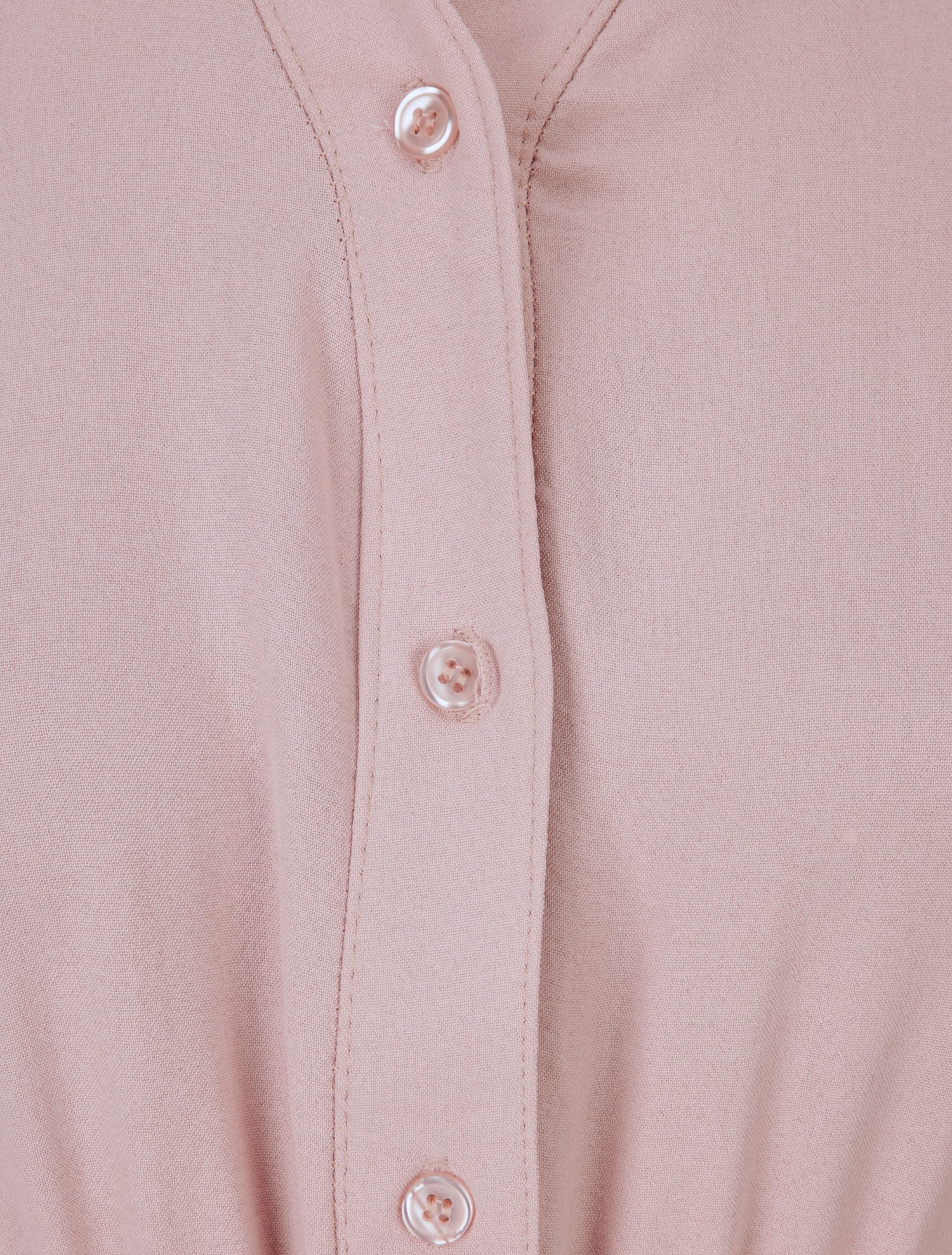 Robe patineuse à col tunisien - Rose - 3