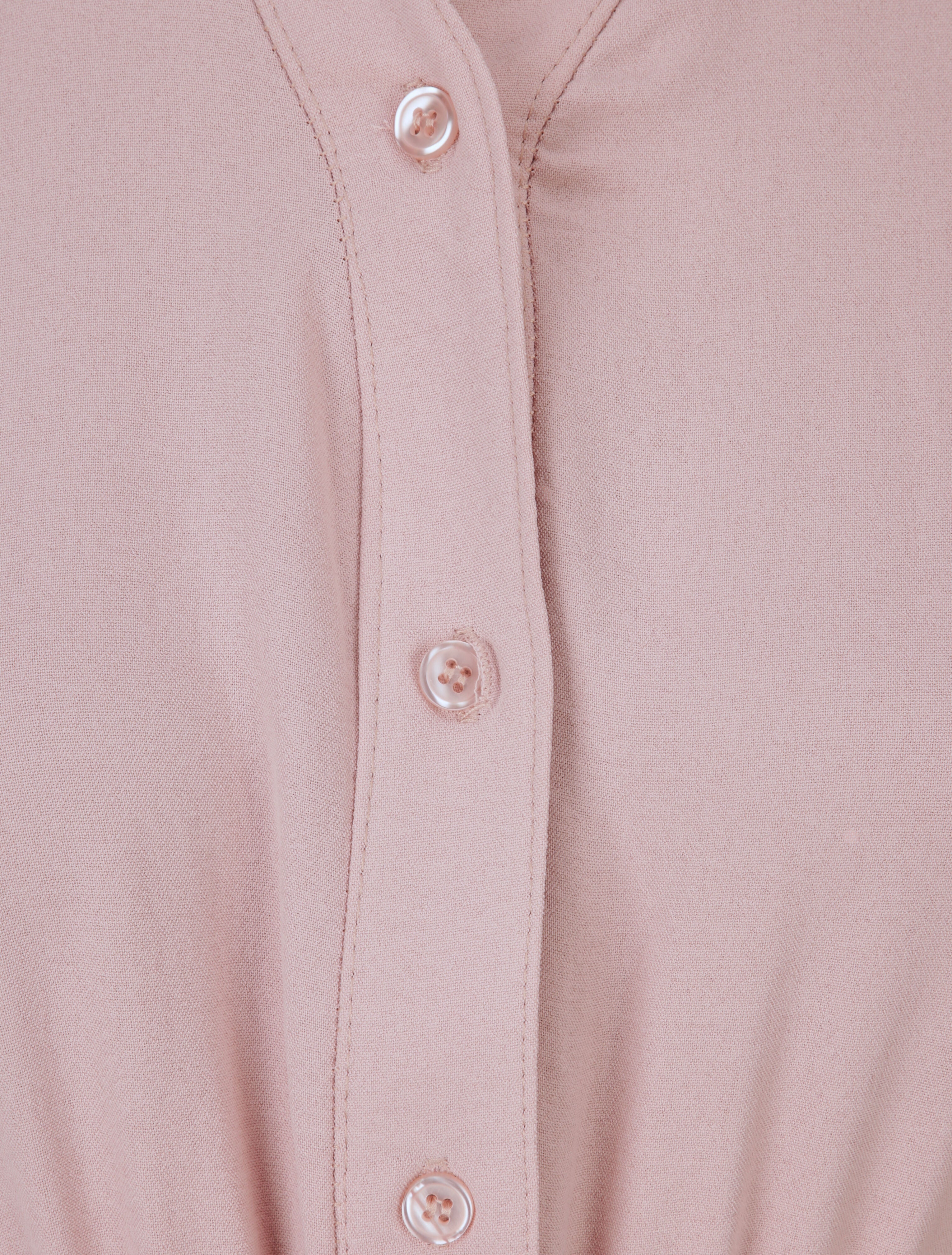 Robe patineuse à col tunisien - Rose - 3