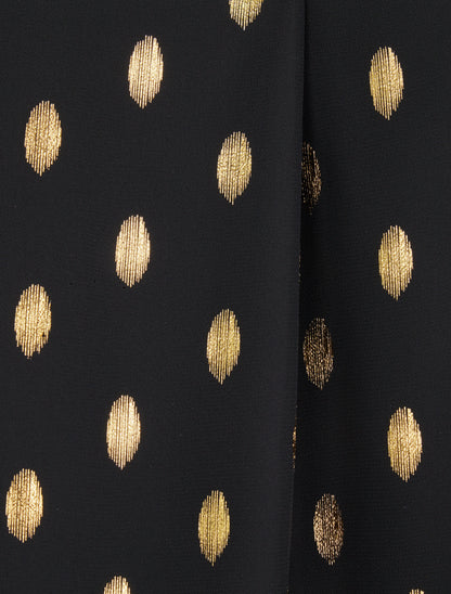 Top droit sans manches à imprimé pois irisés - Noir - 3