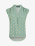 Top droit sans manches à imprimé pois irisés - Vert d&