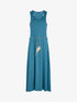 Robe longue basique sans manches - Bleu canard - 4