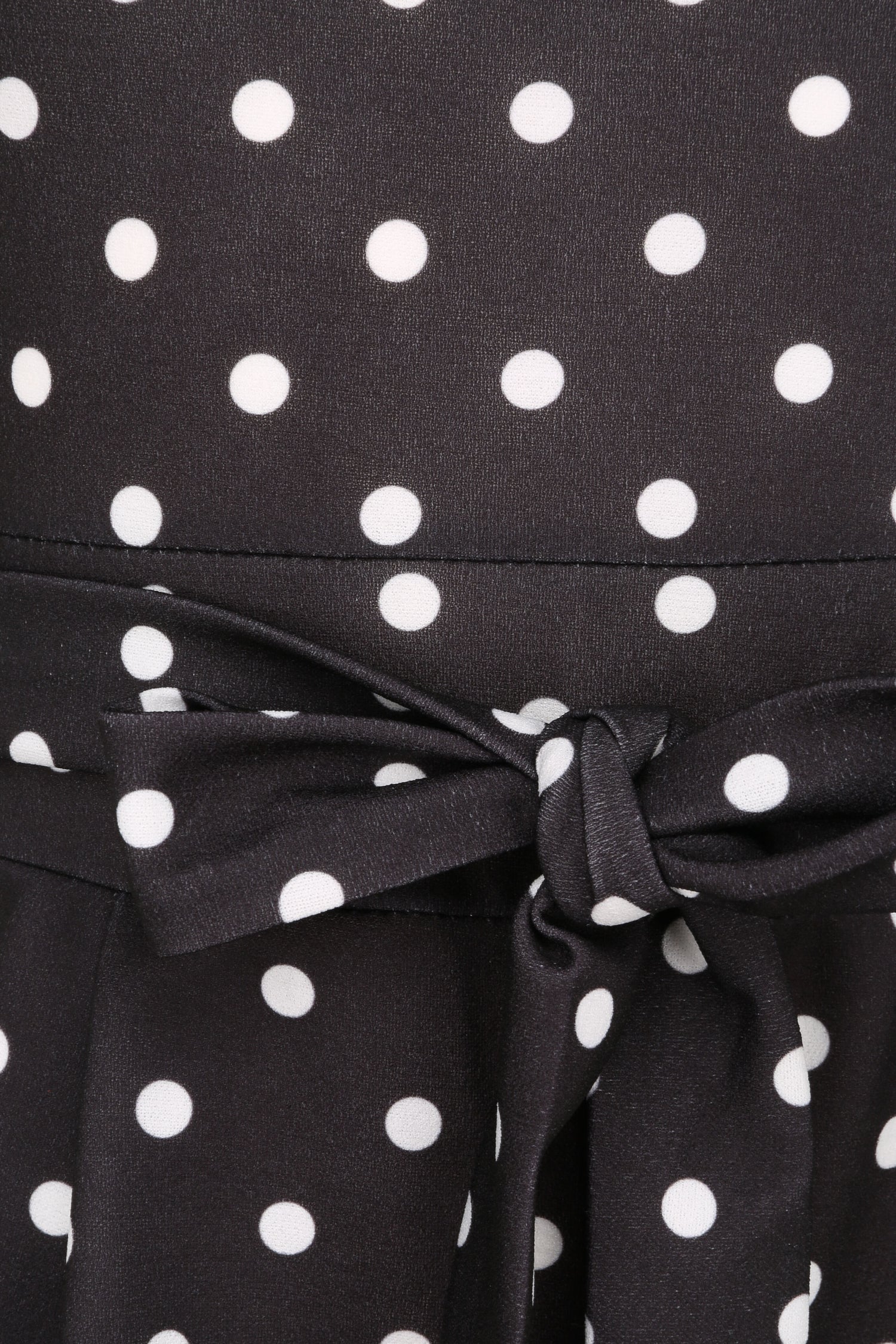 Combishort ajustée à pois - Noir - 3
