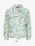 Chemise droite à nouer imprimé tigré stylisé - Écru - 5